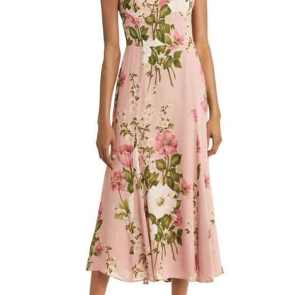 Reformation Nadira Dress + Rose Garden | NWOT - Picture 8 of 12